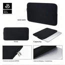 Bolsa interna para laptop com espuma resistente a impactos, compatível com MacBook de 13 a 16 polegadas.