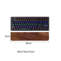 Apoio de pulso para teclado em madeira de nogueira, almofada de apoio para as mãos, almofada ergonômica para teclado mecânico de 87/98/104/108 teclas, adequada para vários tamanhos, personalizável.