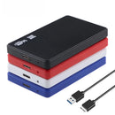Gabinete para HDD de 2,5" SATA para USB 3.0, portátil, para armazenamento externo de SSD, com cabo USB 3.0 incluso, em ABS.