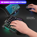 Teclado gamer ergonômico para uso com uma só mão, design compacto de 35 teclas, iluminação RGB, alimentação USB, teclas de película fina para uma experiência de jogo aprimorada.