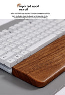 Apoio de pulso para teclado em madeira de nogueira, almofada de apoio para as mãos, almofada ergonômica para teclado mecânico de 87/98/104/108 teclas, adequada para vários tamanhos, personalizável.
