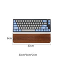 Apoio de pulso para teclado em madeira de nogueira, almofada de apoio para as mãos, almofada ergonômica para teclado mecânico de 87/98/104/108 teclas, adequada para vários tamanhos, personalizável.
