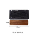 Apoio de pulso para teclado em madeira de nogueira, almofada de apoio para as mãos, almofada ergonômica para teclado mecânico de 87/98/104/108 teclas, adequada para vários tamanhos, personalizável.
