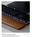 Apoio de pulso para teclado em madeira de nogueira, almofada de apoio para as mãos, almofada ergonômica para teclado mecânico de 87/98/104/108 teclas, adequada para vários tamanhos, personalizável.
