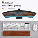 Apoio de pulso para teclado em madeira de nogueira, almofada de apoio para as mãos, almofada ergonômica para teclado mecânico de 87/98/104/108 teclas, adequada para vários tamanhos, personalizável.