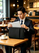 Bolsa interna para laptop com espuma resistente a impactos, compatível com MacBook de 13 a 16 polegadas.