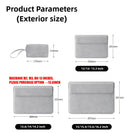 Capa protetora para laptop de 13, 14, 15 e 15,6 polegadas para Huawei, HP e Dell. Bolsa com forro para MacBook Air e Pro de 13 e 13,6 polegadas (modelo M4). Ideal para homens e mulheres.
