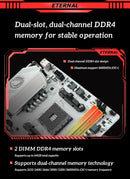 SOYO World Premiere Placa-mãe para jogos AMD B550M USB 3.2 PCIe 3.0 M.2 NVMe Dual Channel DDR4 Soquete AM4 com suporte para CPU Ryzen 5700X