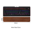 Apoio de pulso para teclado em madeira de nogueira, almofada de apoio para as mãos, almofada ergonômica para teclado mecânico de 87/98/104/108 teclas, adequada para vários tamanhos, personalizável.