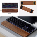 Apoio de pulso para teclado em madeira de nogueira, almofada de apoio para as mãos, almofada ergonômica para teclado mecânico de 87/98/104/108 teclas, adequada para vários tamanhos, personalizável.