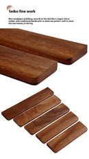 Apoio de pulso para teclado em madeira de nogueira, almofada de apoio para as mãos, almofada ergonômica para teclado mecânico de 87/98/104/108 teclas, adequada para vários tamanhos, personalizável.